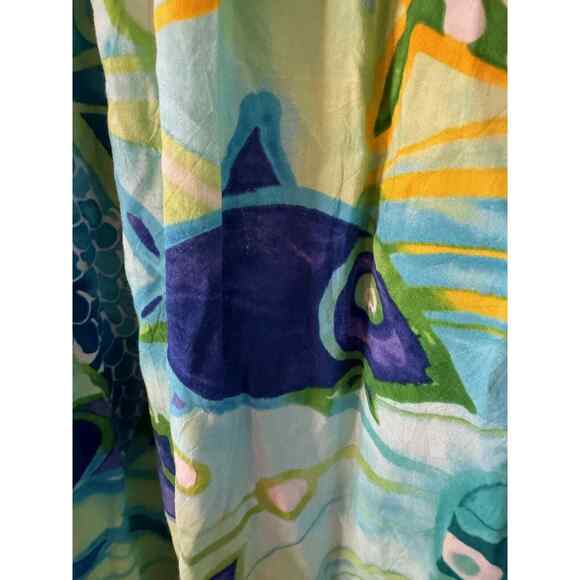 Vintage 90's JAMS WORLD LOW V-NECK POCKETS DRESS SZ M - Picture 2 of 4